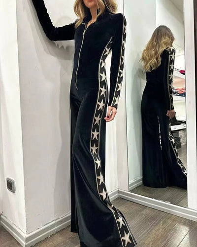 Franziska | Eleganter festlicher Samt Jumpsuit