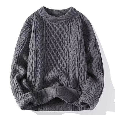 Gemütlicher Pullover aus Kabelstrick
