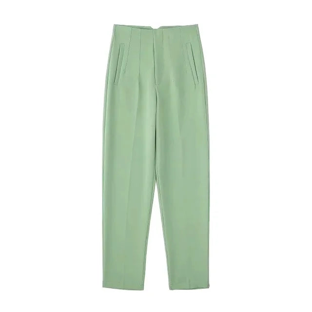 Isabell | High-Waisted Plissee-Hosen