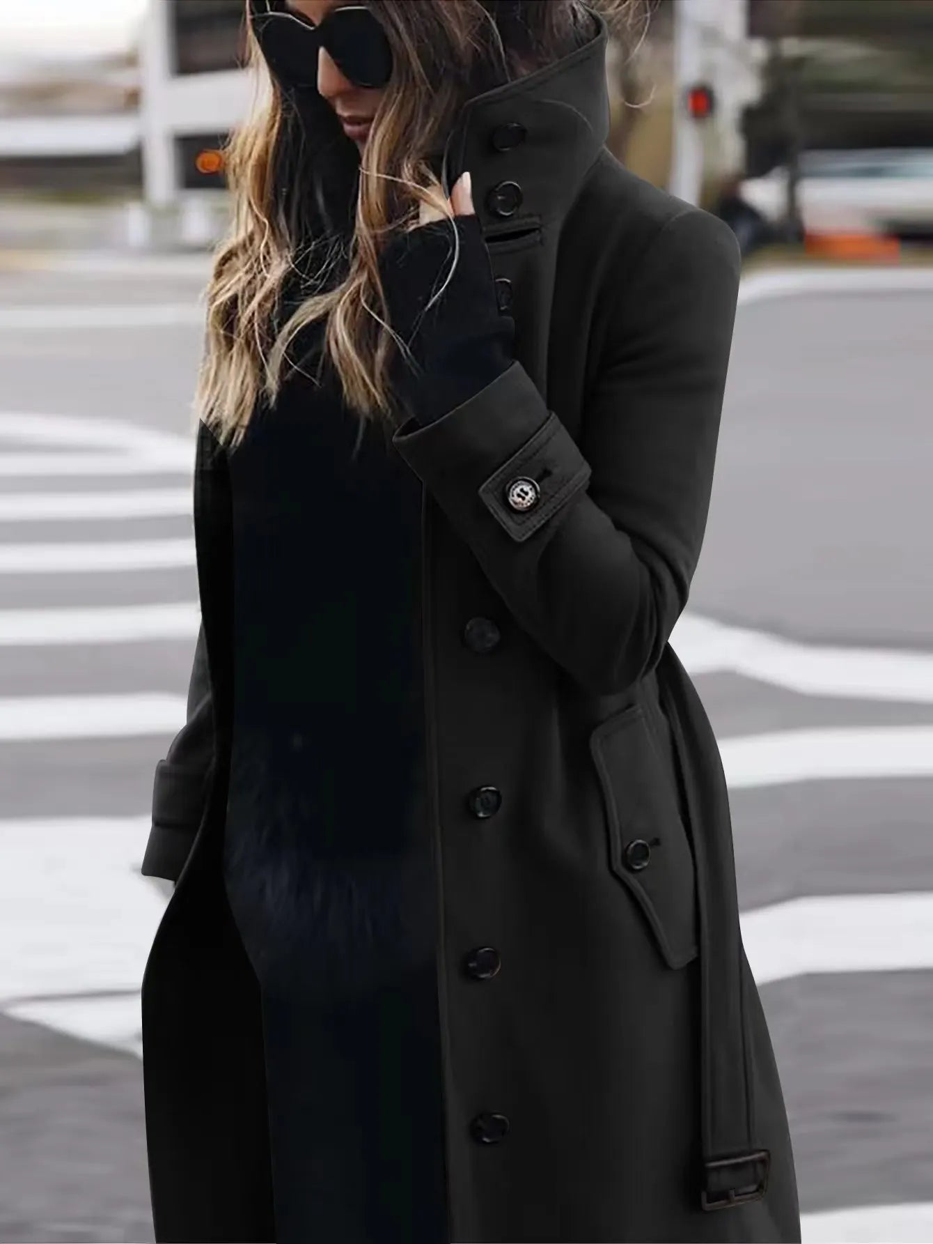 Tanya | Langer wasserdichter Trenchcoat