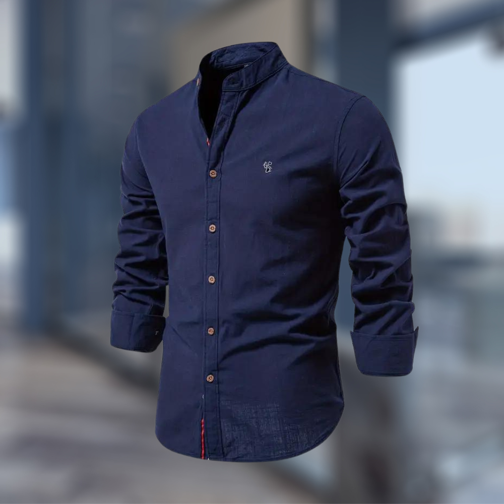 Roland - Trendiges langärmeliges Poloshirt für Herren