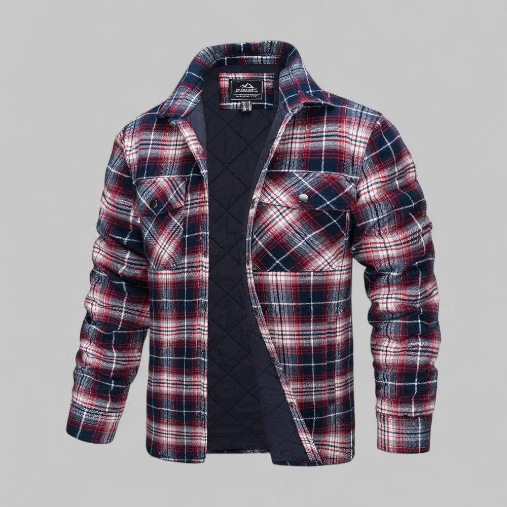 Tobias | Bequeme karierte Flanellhemdjacke