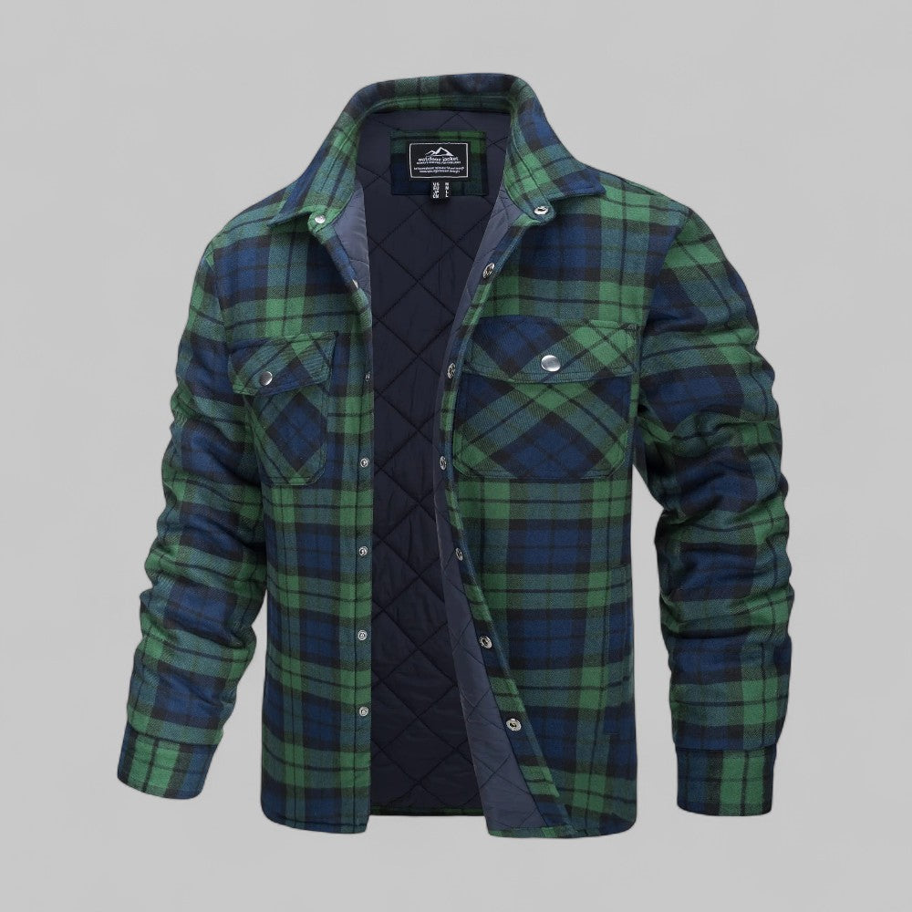 Tobias | Bequeme karierte Flanellhemdjacke