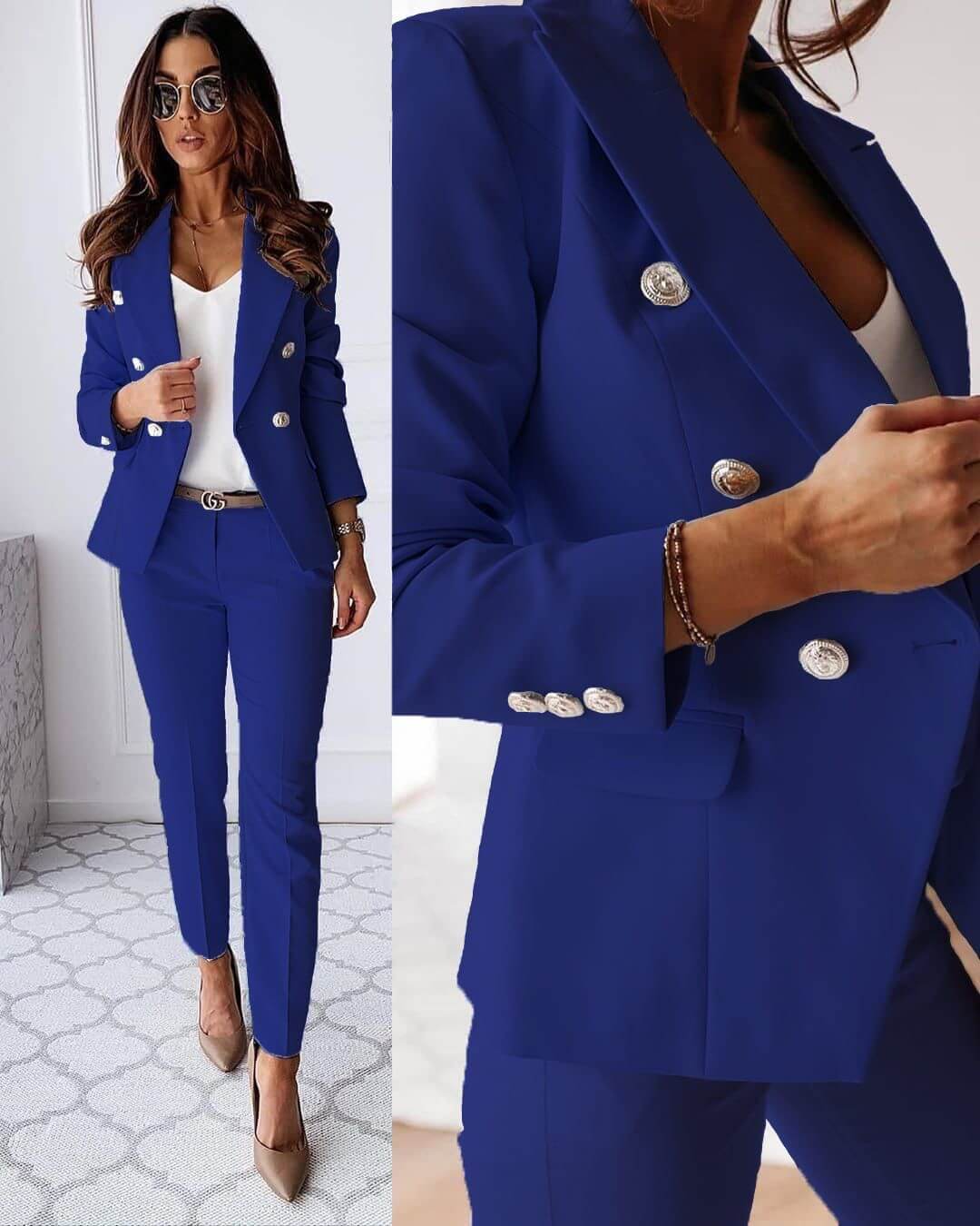 Eleganter Anzug mit Blazer & Hose – Perfekt für den stilvollen Auftritt