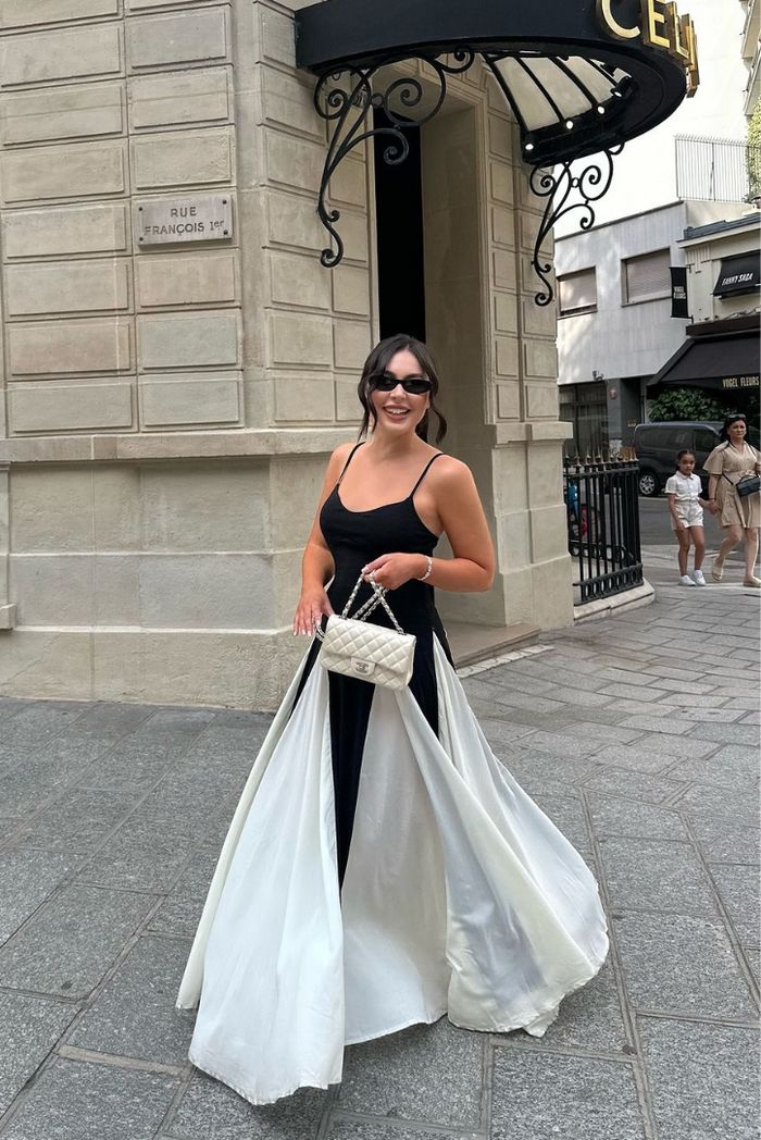 Viara | Maxikleid mit Paneelen