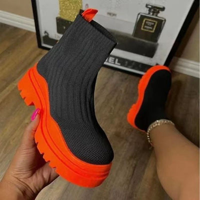 "Fiona" Trendige Sock Boots