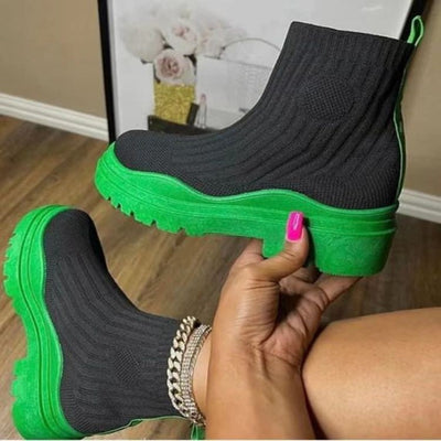 "Fiona" Trendige Sock Boots