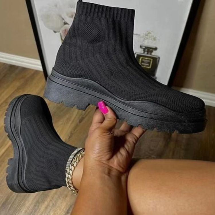 "Fiona" Trendige Sock Boots