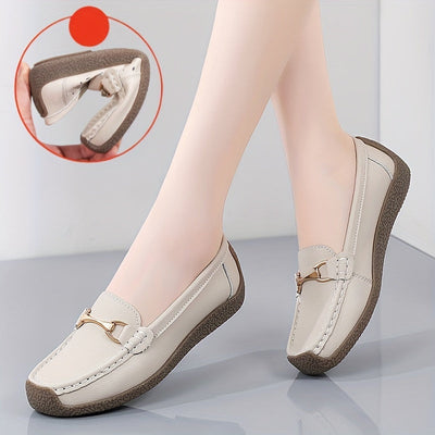 Graue Komfort Loafers - Emilia
