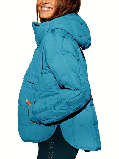 Solider Kapuzenmantel - Lässige warme Jacke für Damen