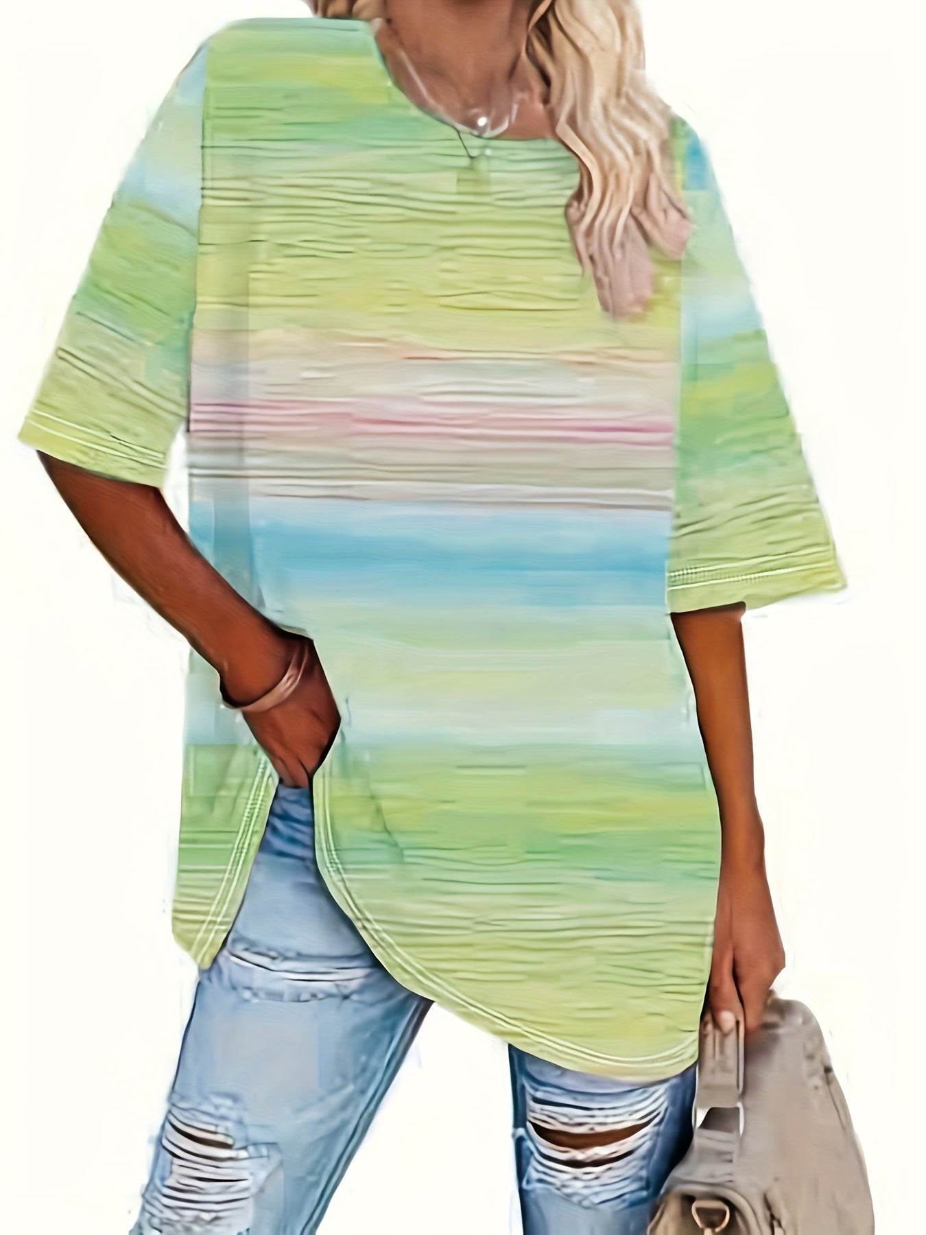 Gelbes Streifen-T-Shirt – Clara