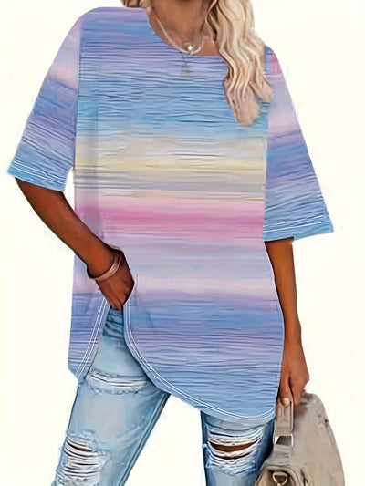Gelbes Streifen-T-Shirt – Clara