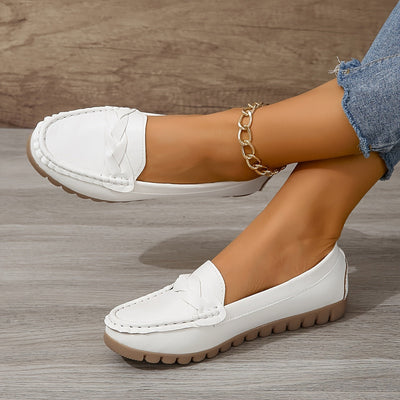 Bequeme Weiße Loafers - Soft Sole
