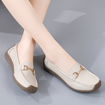 Graue Komfort Loafers - Emilia