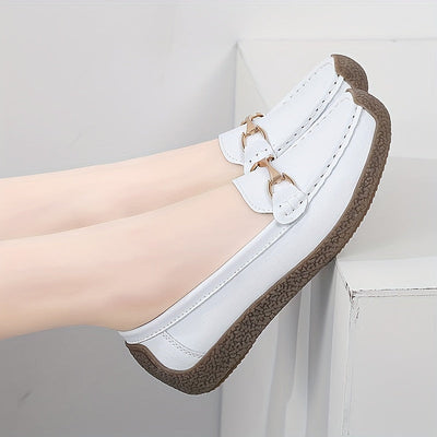 Graue Komfort Loafers - Emilia