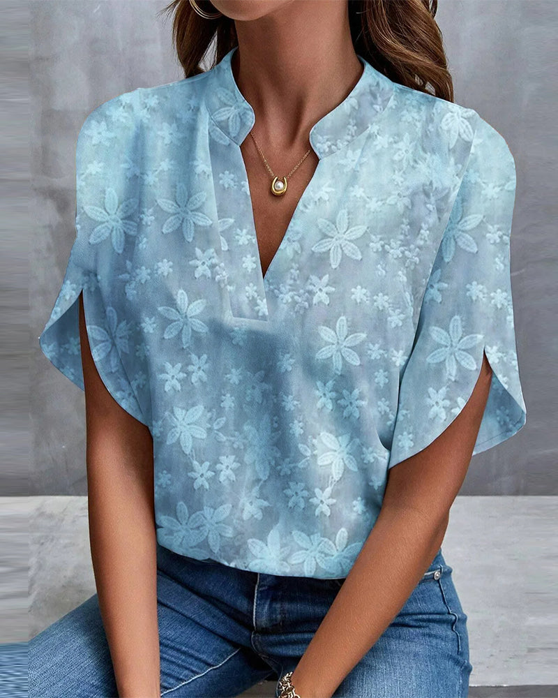 Ellen  |  Elegante bloemenblouse