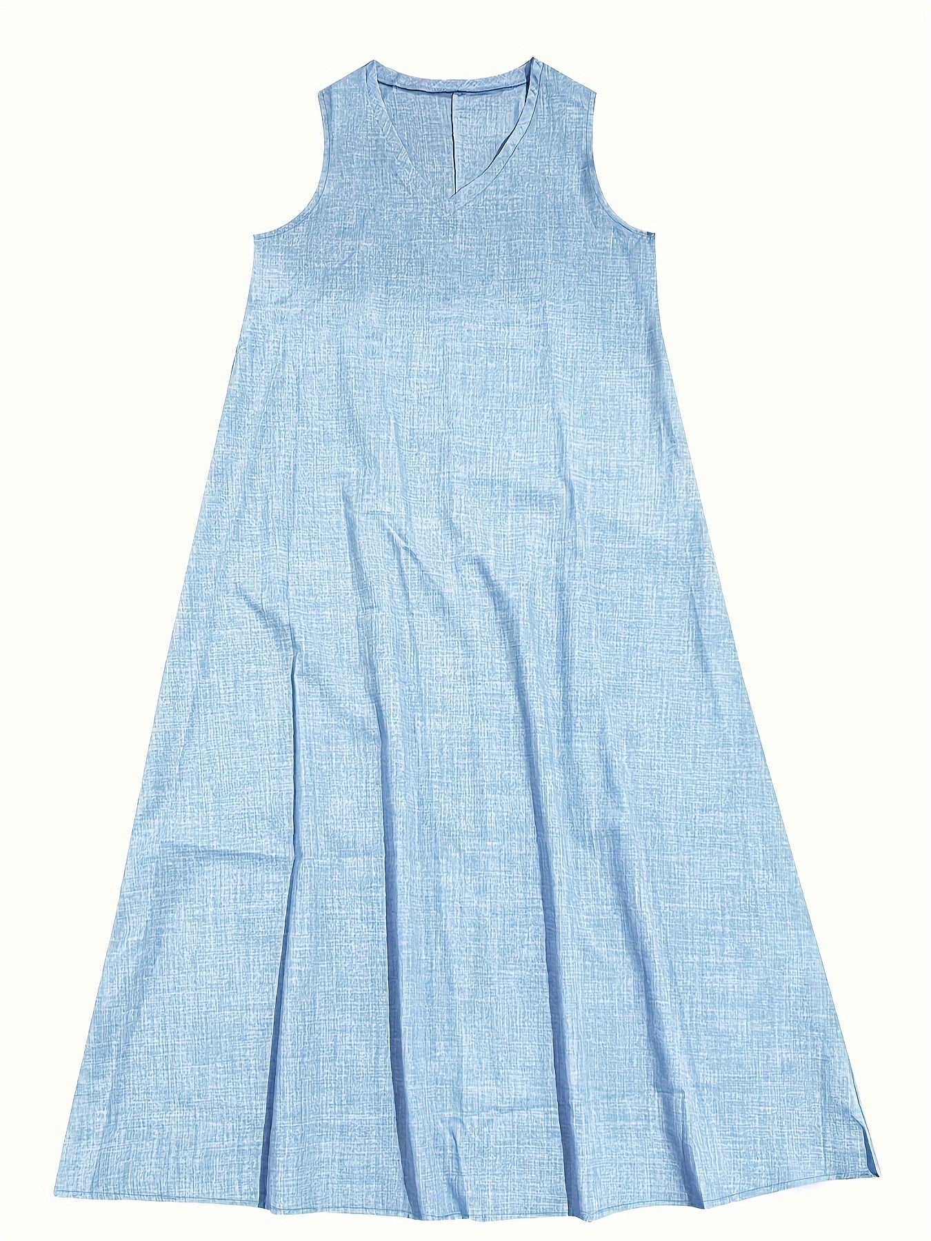 Braunes Maxikleid aus Leinen - Alina