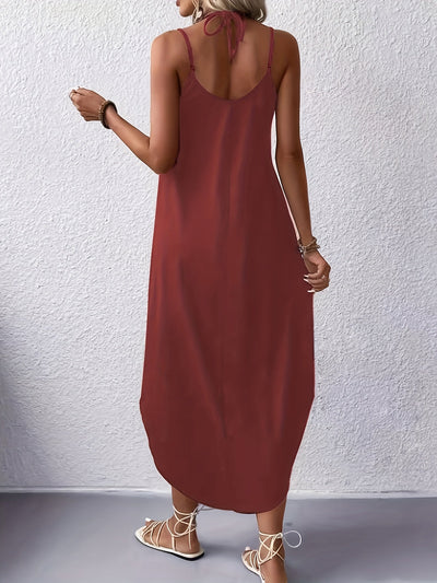 Armeegrün Cami Sommerkleid - Eva
