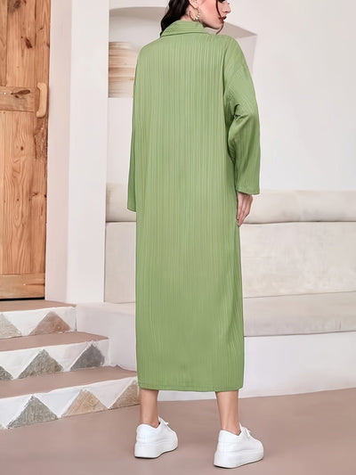 Braunes Hemdblusenkleid - Nora