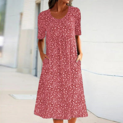 Gelbes Blumenkleid - Lena