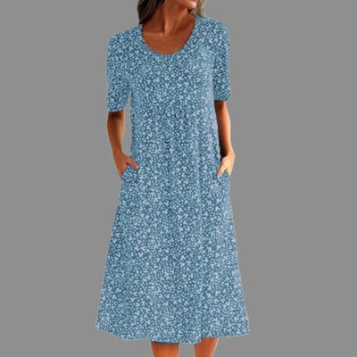 Gelbes Blumenkleid - Lena