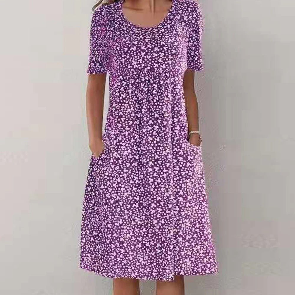 Gelbes Blumenkleid - Lena