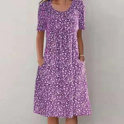 Gelbes Blumenkleid - Lena