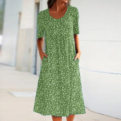 Gelbes Blumenkleid - Lena