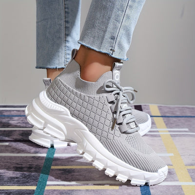 Graue Trendige Sneaker - Lena