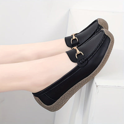 Graue Komfort Loafers - Emilia