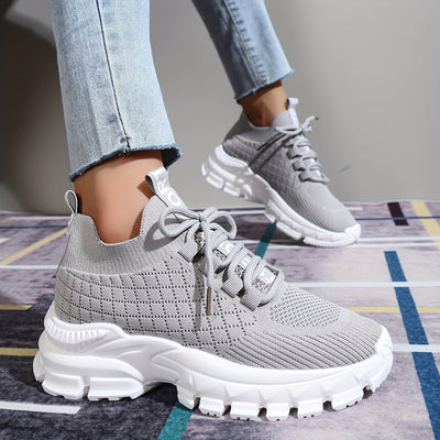 Graue Trendige Sneaker - Lena