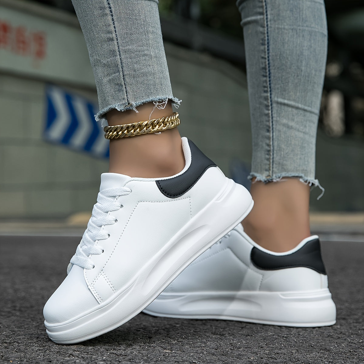 Ethel - Saubere weiße Sneaker für Damen, weiß