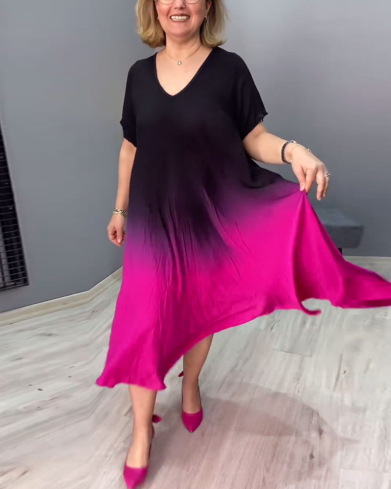 Joan - Sommer Gradient Flowy Maxi Kleid