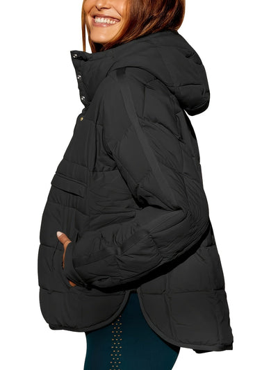 Solider Kapuzenmantel - Lässige warme Jacke für Damen