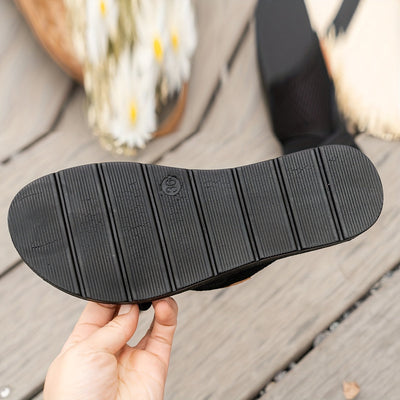 Schwarze Bequeme Sandalen - Sommerstil