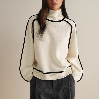 Avianna | Rollkragenpullover mit stilvollen Streifen