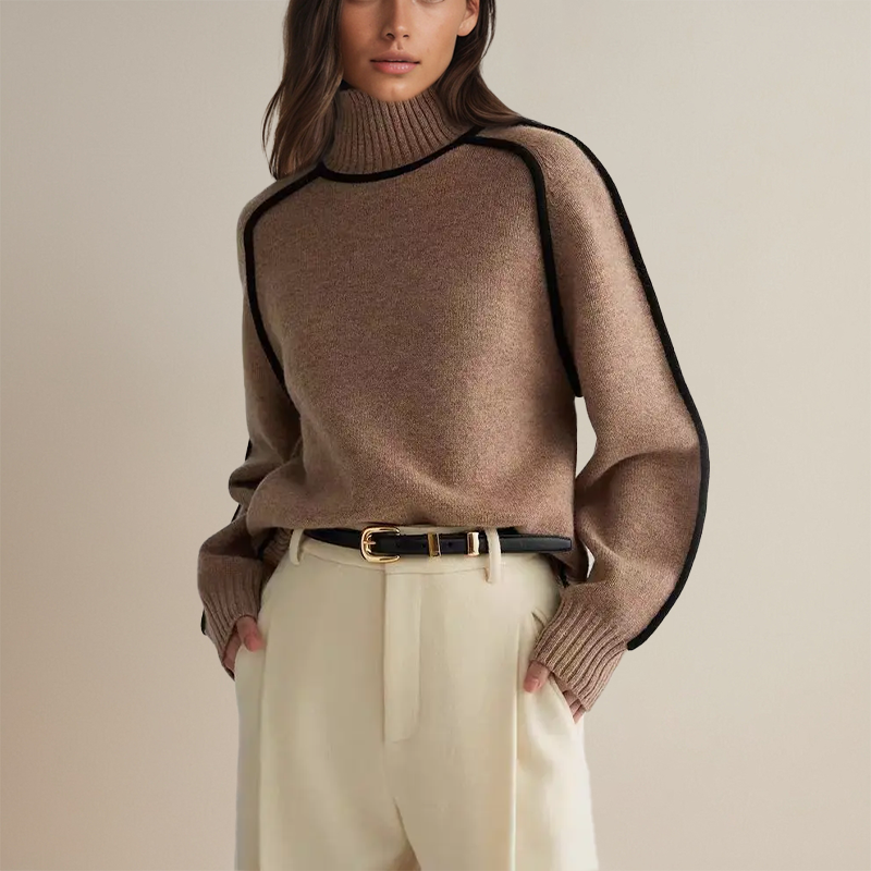 Avianna | Rollkragenpullover mit stilvollen Streifen