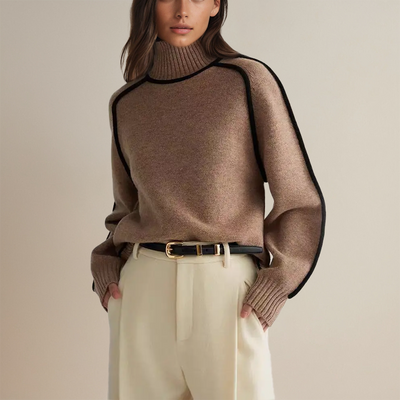 Avianna | Rollkragenpullover mit stilvollen Streifen