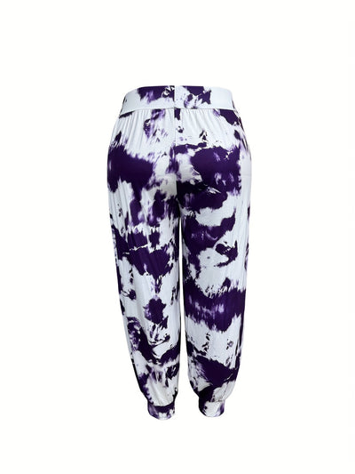 Blaue Batik-Hose Bequemlichkeit - Lara