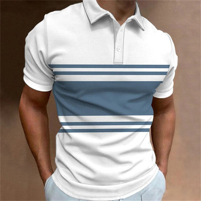 Cole - Gestreiftes Kurzarm-Poloshirt