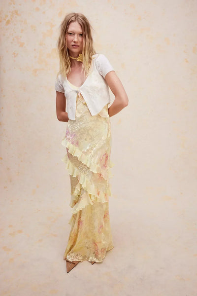 Amanda | Leichtes ärmelloses Maxikleid