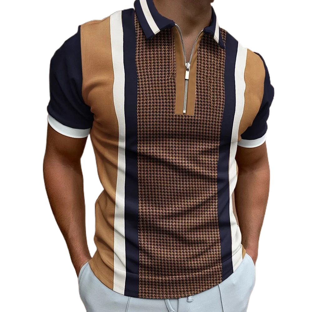 Luciano - Herren-Polo mit Reißverschluss