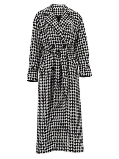 Amilie | Damen Trenchcoat im Glencheck-Muster