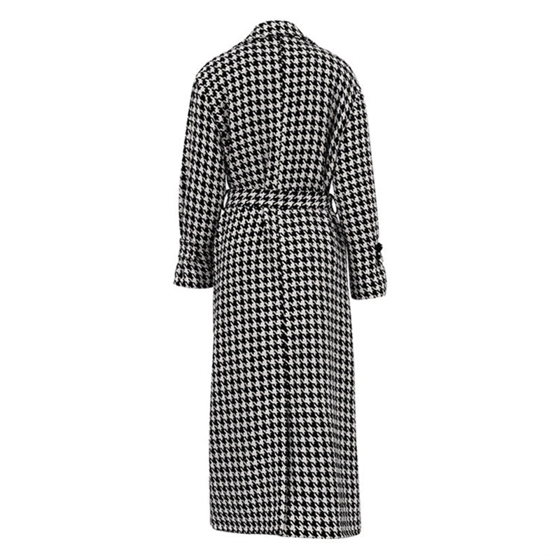Amilie | Damen Trenchcoat im Glencheck-Muster