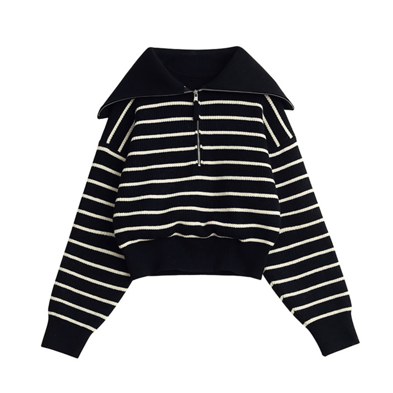 Nika | Herbstpullover Mit Halben Reißverschluss