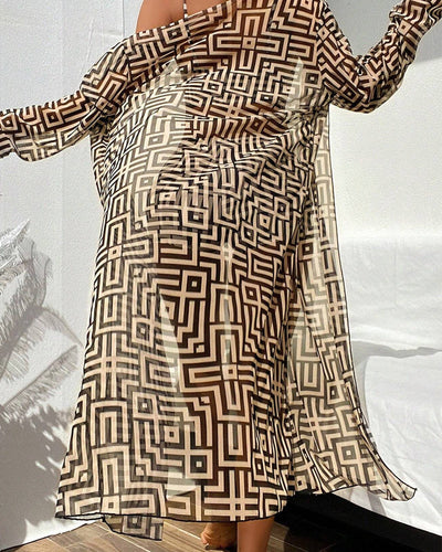 Badeanzug Hohe Taille Dreiteilig