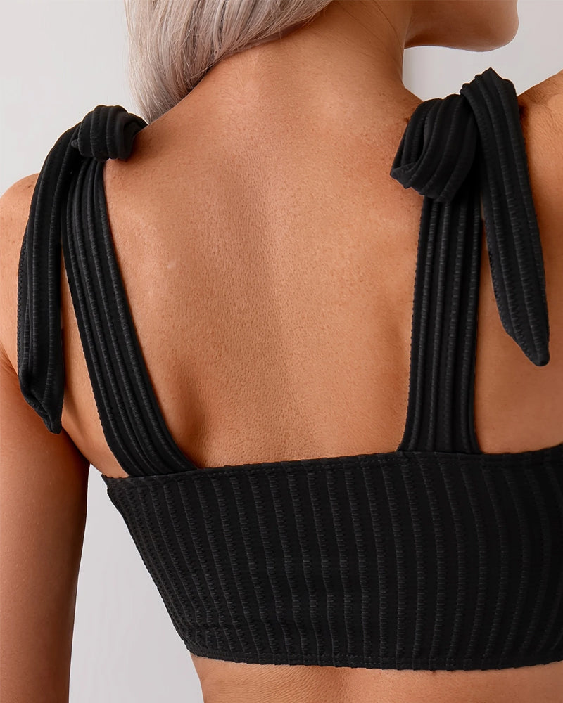 Bikini Bindeträger Unifarben Triangel