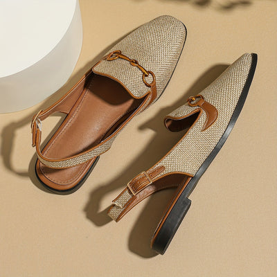 Elegante Apricot Damen Sandalen