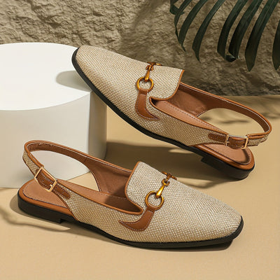 Elegante Apricot Damen Sandalen