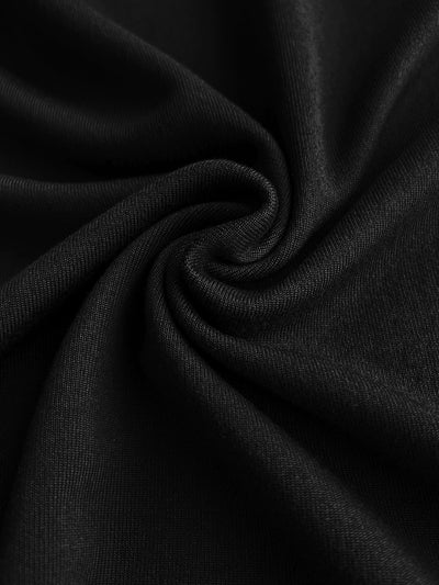Schwarzes Maxikleid mit Mesh-Ärmeln - Elena